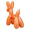 11" Electroplated Orange Balloon Dog Figurine